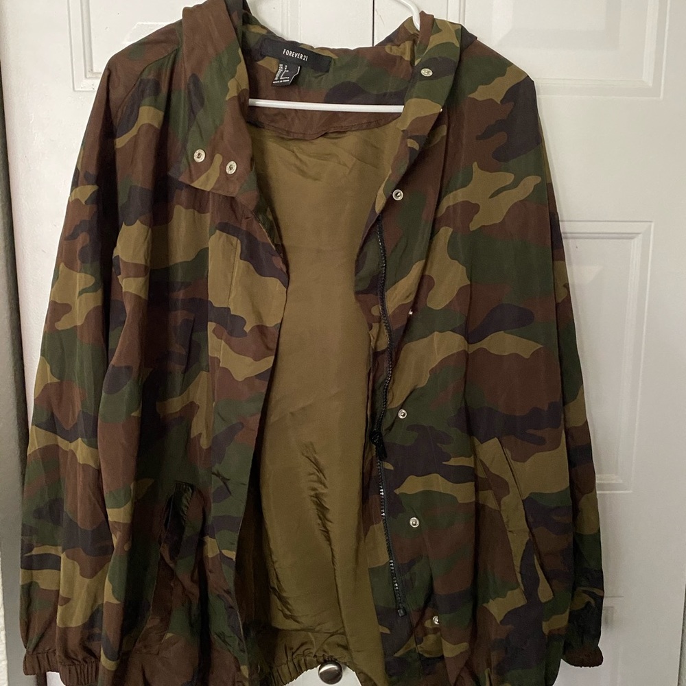 army fatigue windbreaker